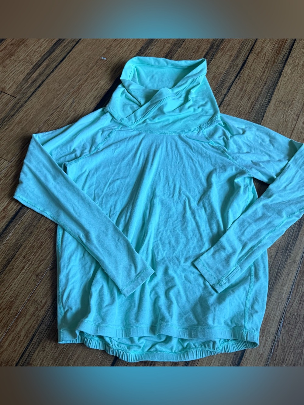 Lululemon Women’s Cowl Neck Sweatshirt Teal Green